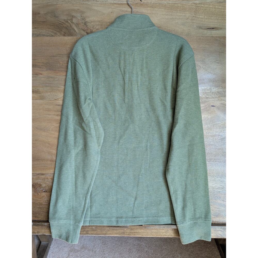 Vineyard Vines Sweater Mens S Green Long Sleeve Saltwater 1/4 Zip 1K003600 NWT - Picture 2 of 5